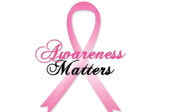  Pink Ribbon with the words "Awareness Matters"